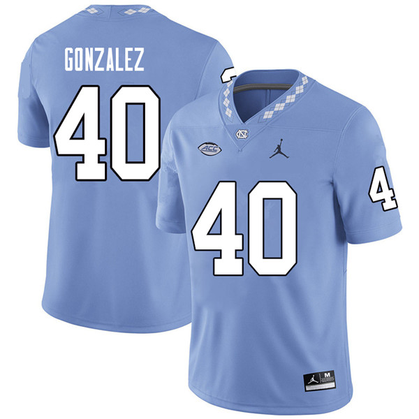 Jordan Brand Men #40 Dilan Gonzalez North Carolina Tar Heels College Football Jerseys Sale-Carolina